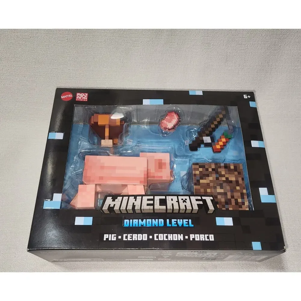 Minecraft diamond level Pig, Cerdo, Cochon, Porco